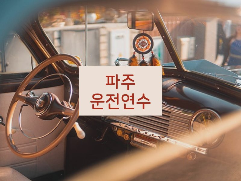 파주운전연수 후기