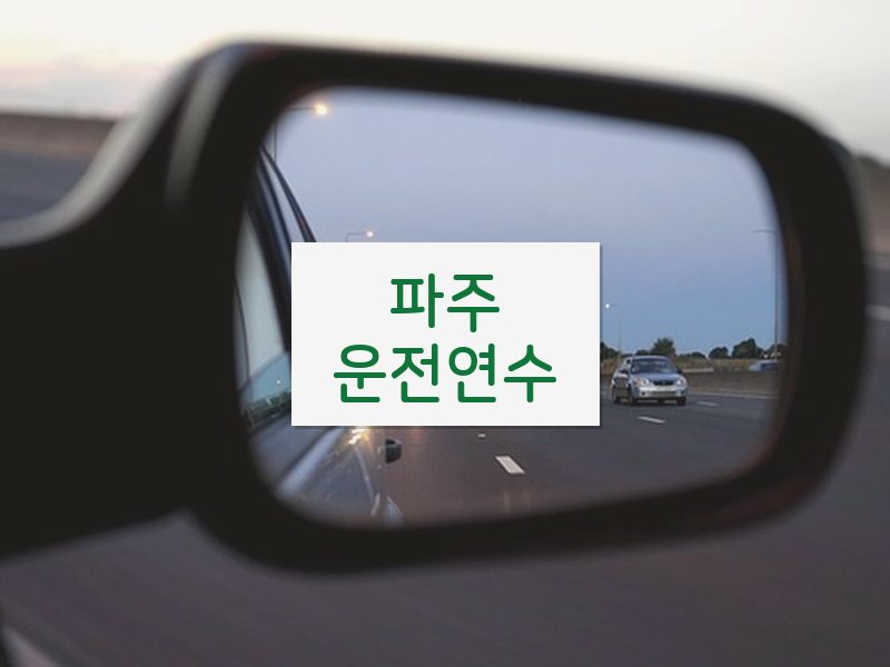파주운전연수 후기