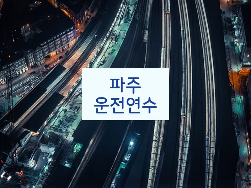 파주운전연수 후기