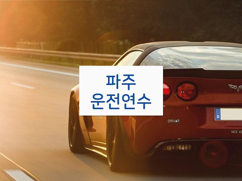 파주운전연수 후기