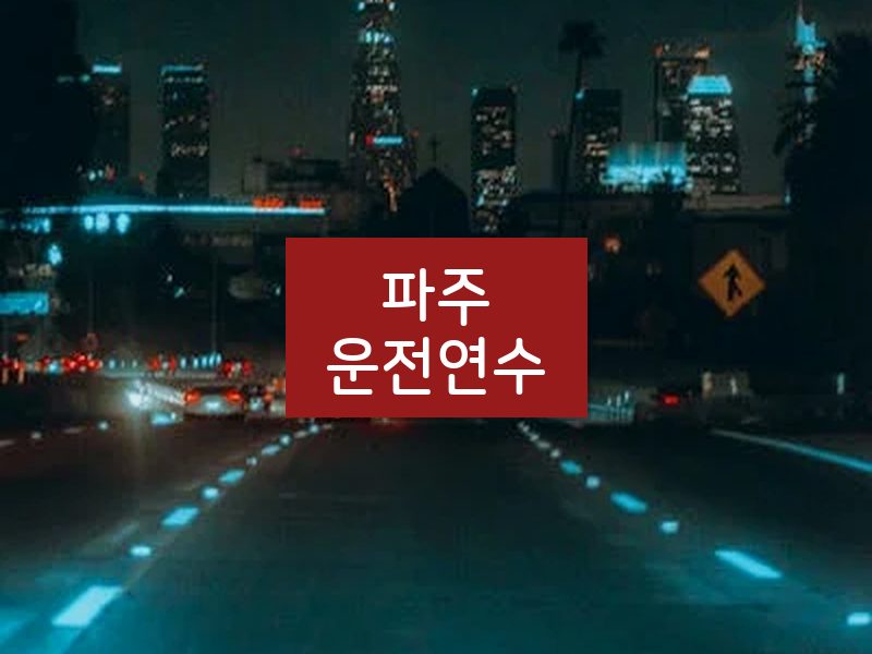 파주운전연수 후기