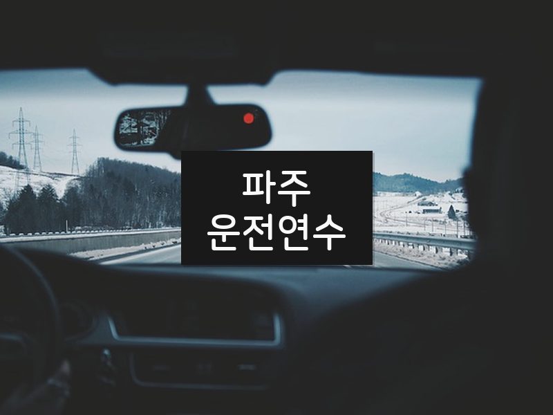 파주운전연수 후기