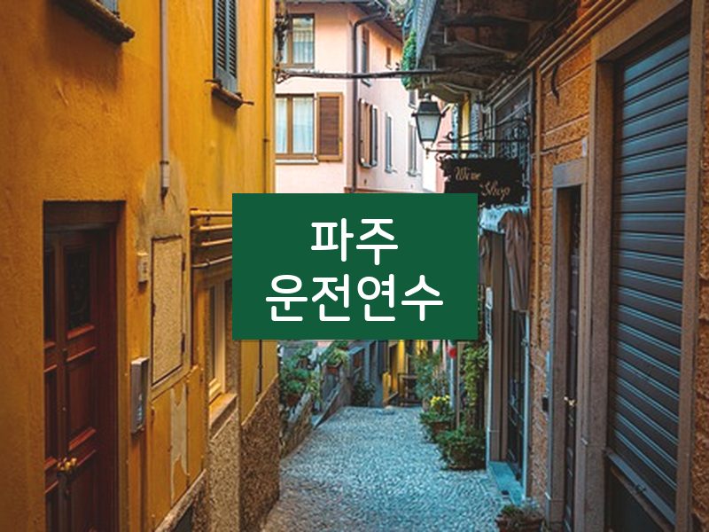 파주운전연수 후기