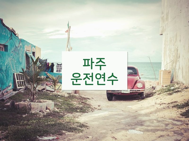 파주운전연수 후기
