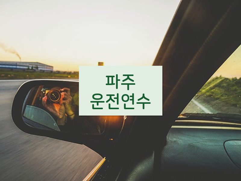 파주운전연수 후기
