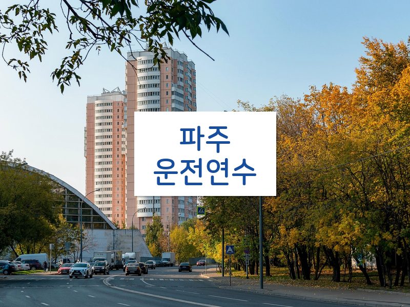 파주운전연수 후기
