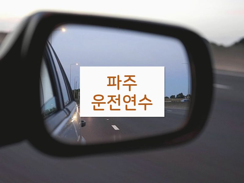 파주운전연수 후기
