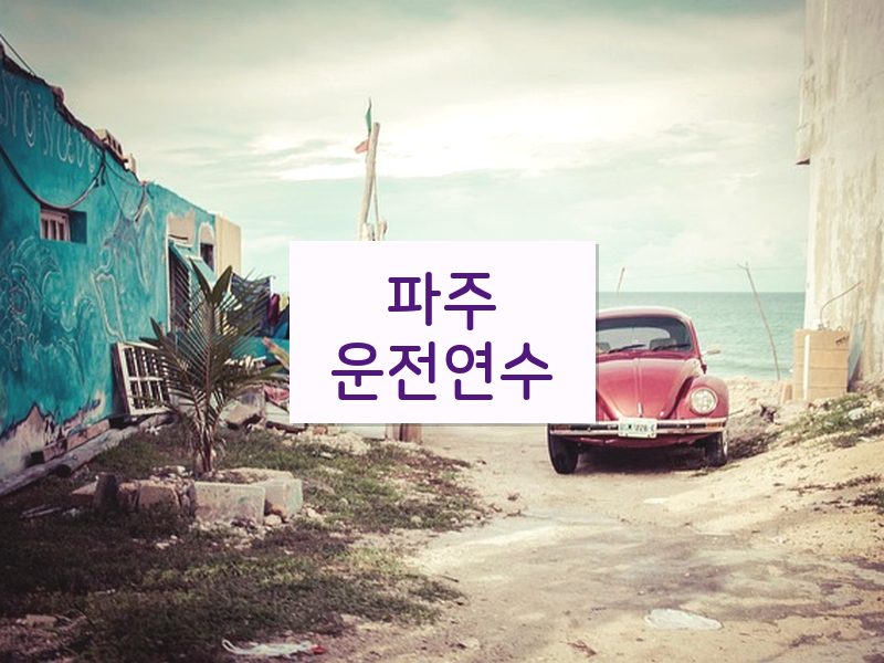 파주운전연수 후기