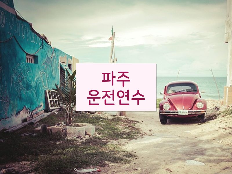파주운전연수 후기