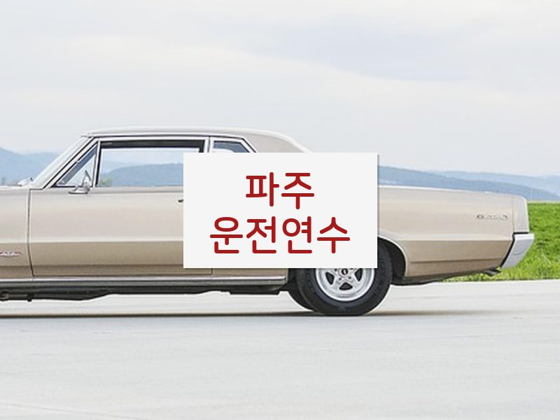 파주운전연수 후기