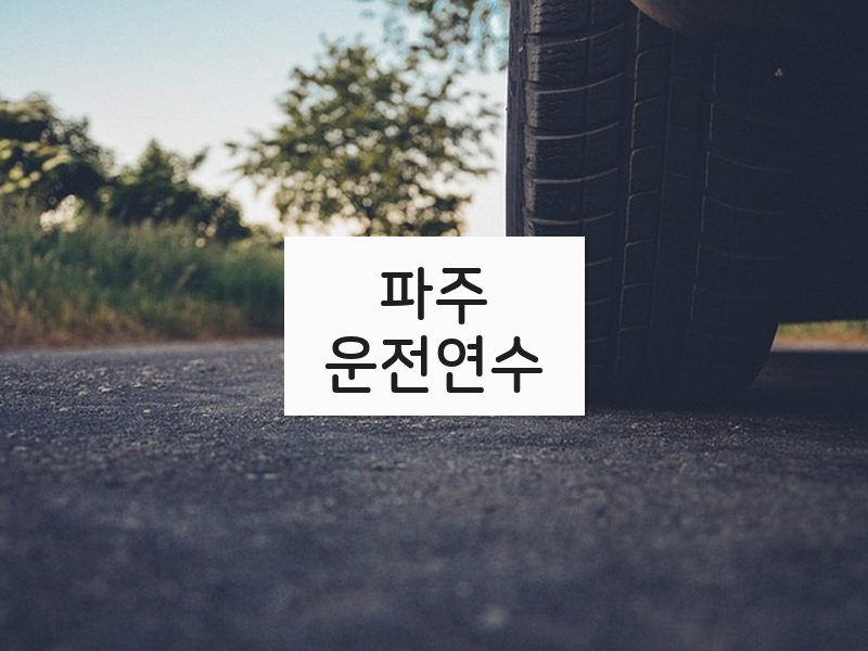 파주운전연수 후기