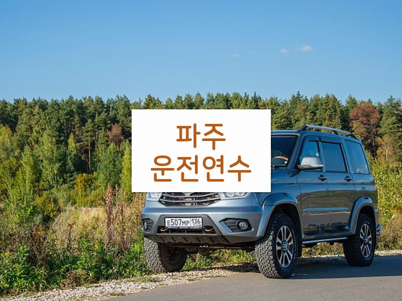 파주운전연수 후기