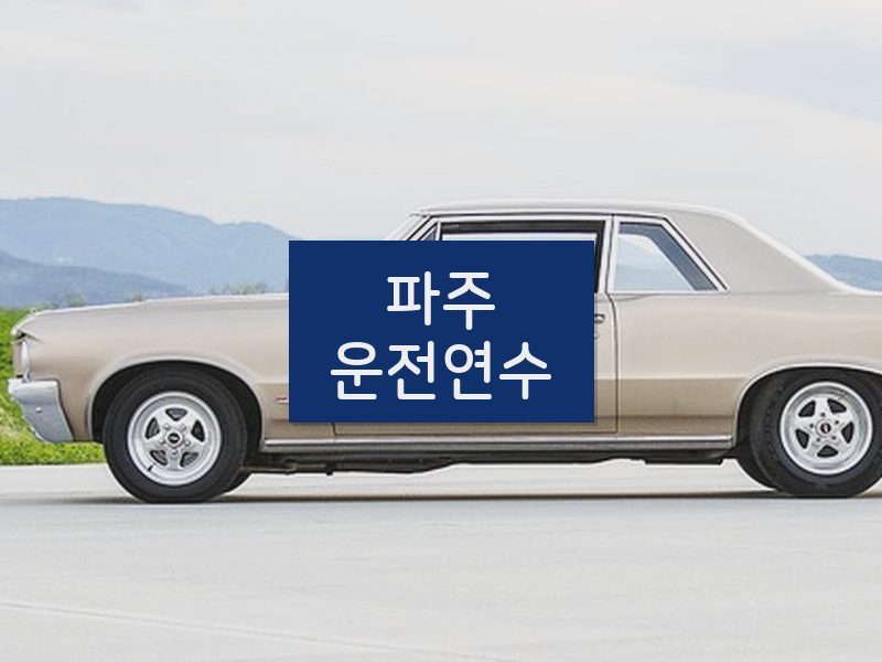 파주운전연수 후기