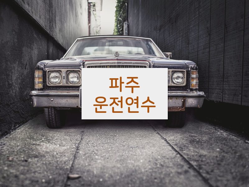 파주운전연수 후기
