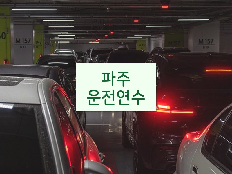 파주운전연수 후기