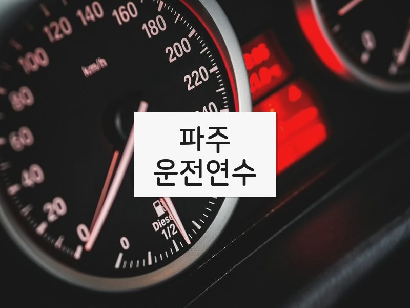 파주운전연수 후기