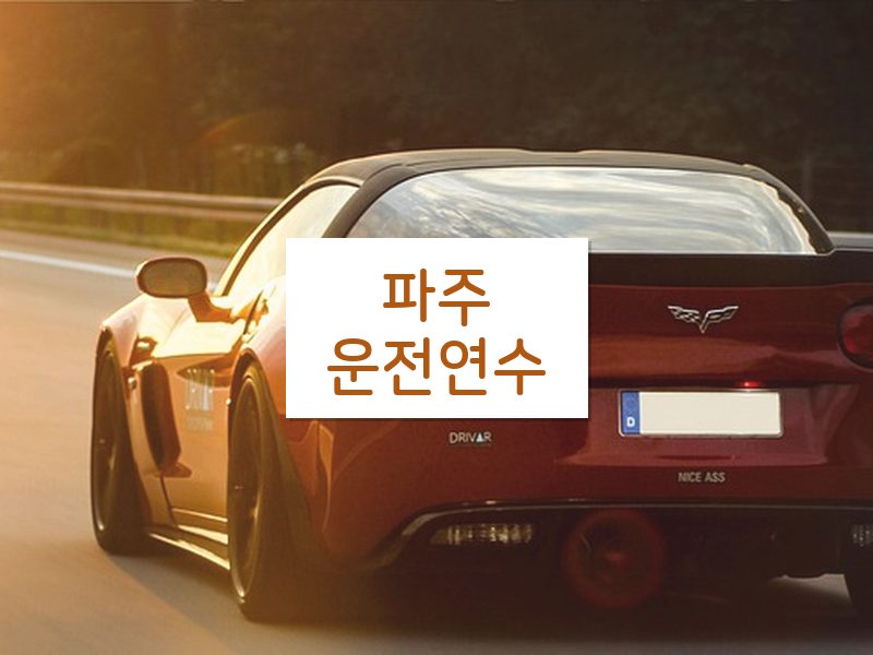 파주운전연수 후기