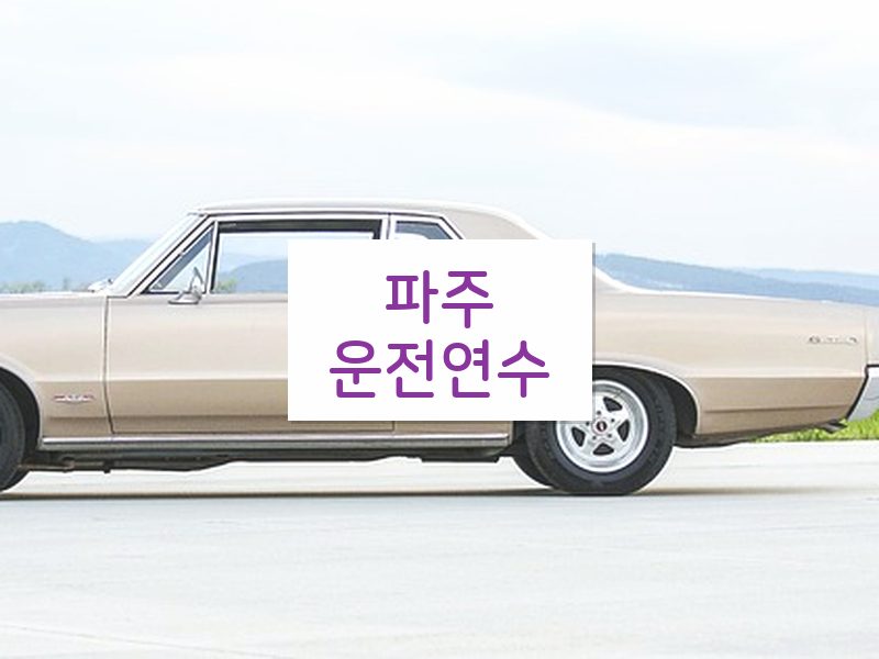 파주운전연수 후기