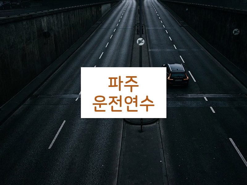 파주운전연수 후기