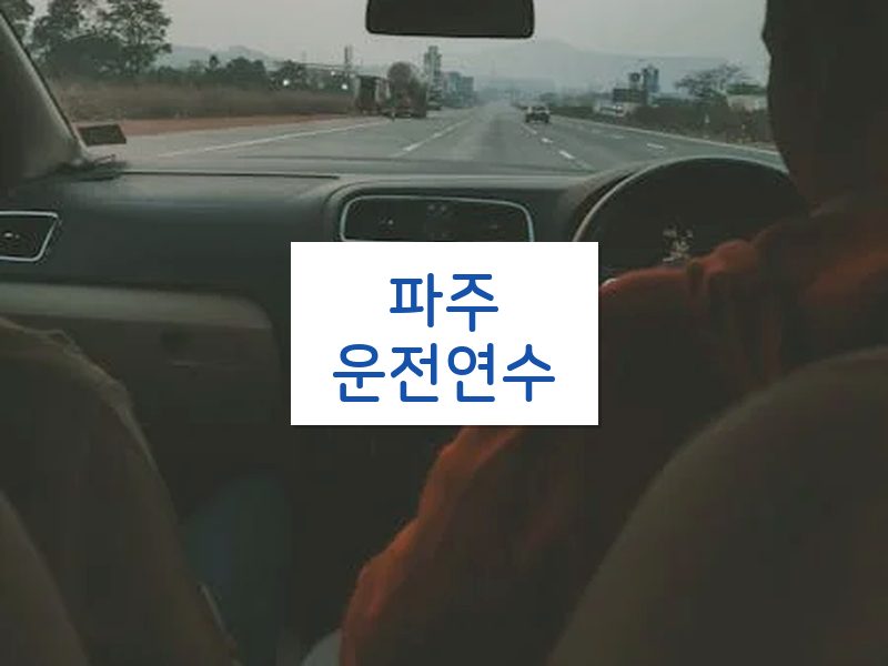 파주운전연수 후기