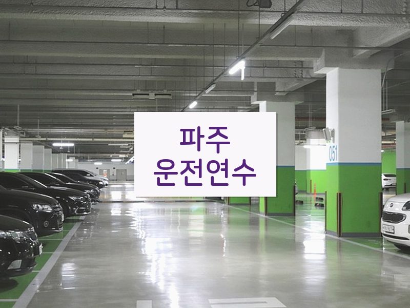 파주운전연수 후기