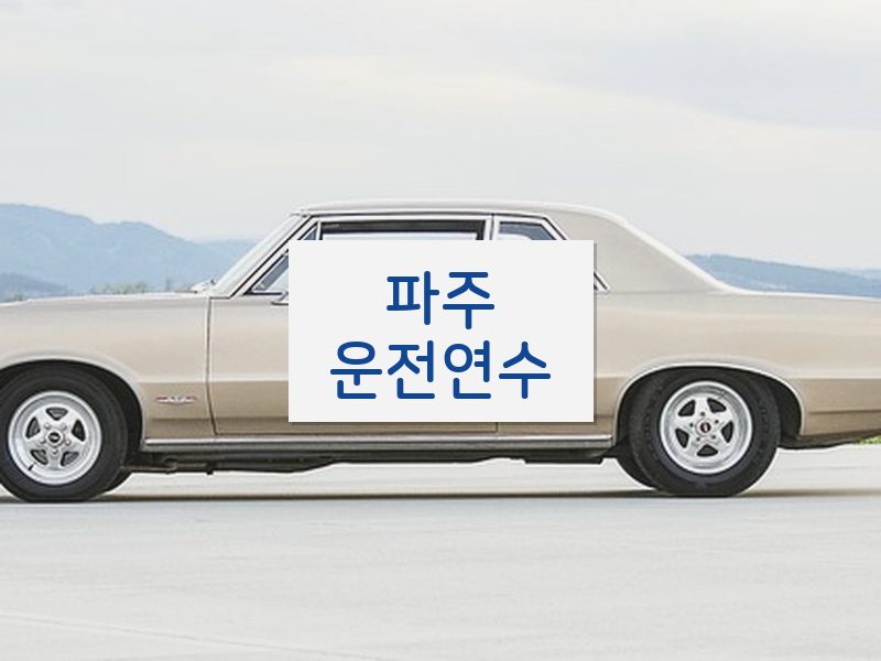 파주운전연수 후기