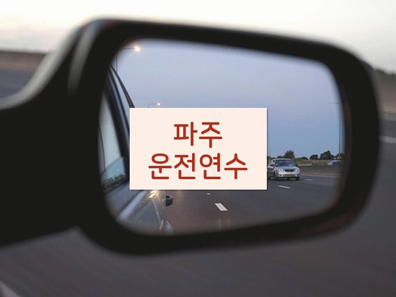 파주운전연수 후기