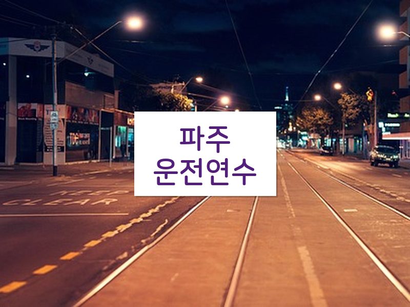 파주운전연수 후기