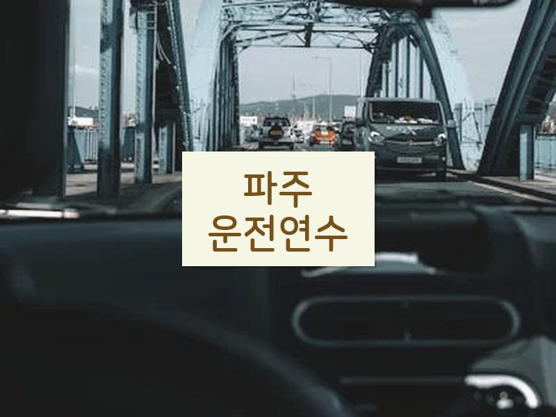 파주운전연수 후기