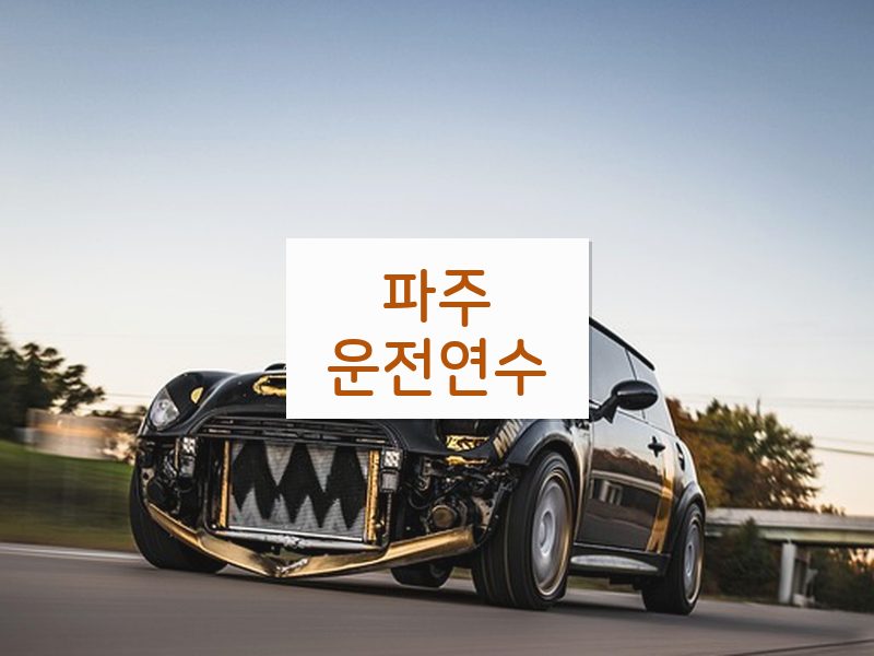파주운전연수 후기