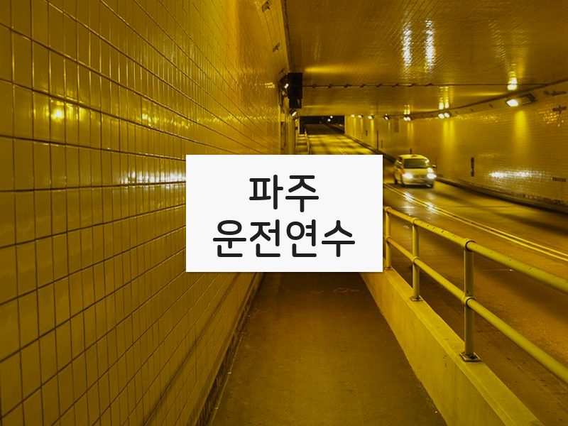 파주운전연수 후기