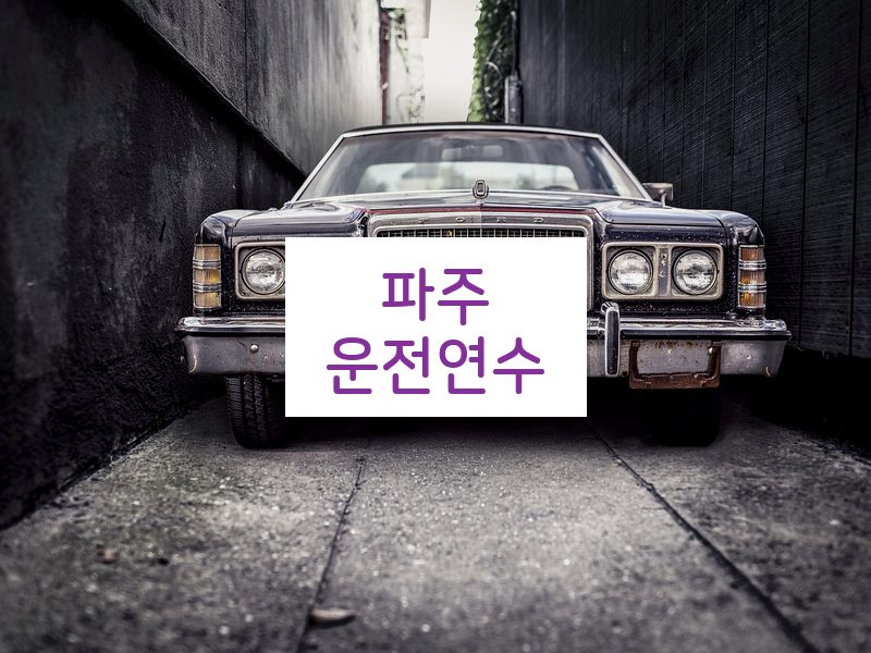 파주운전연수 후기