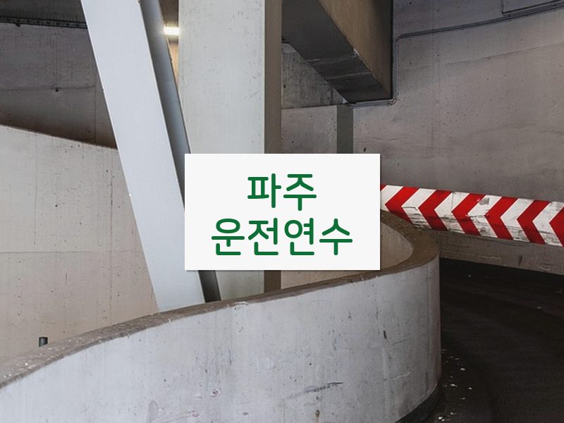 파주운전연수 후기