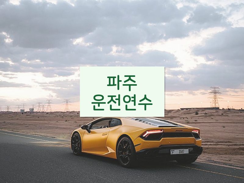 파주운전연수 후기