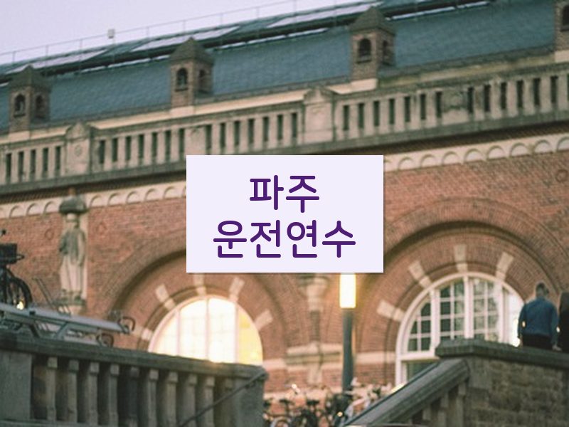 파주운전연수 후기