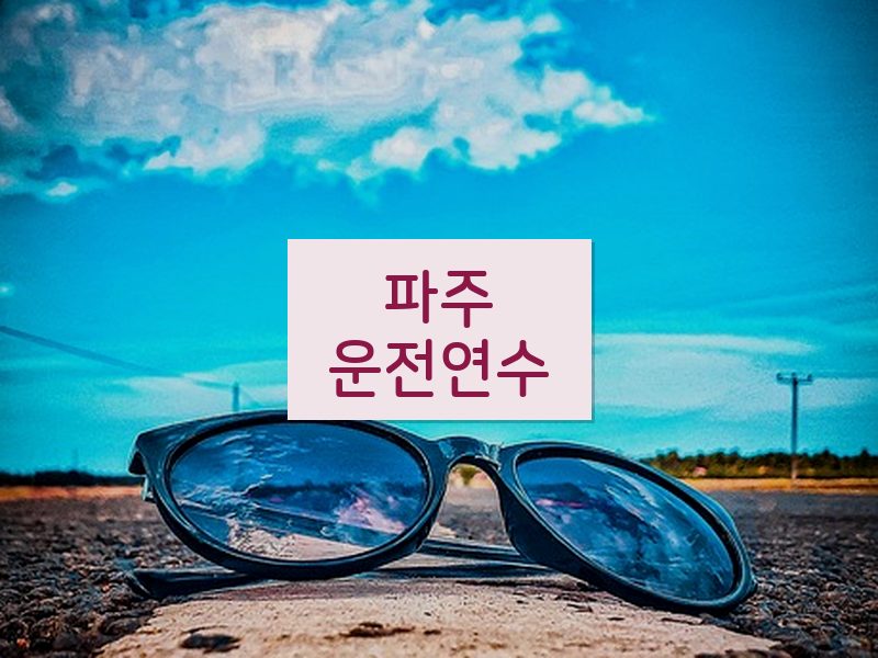 파주운전연수 후기