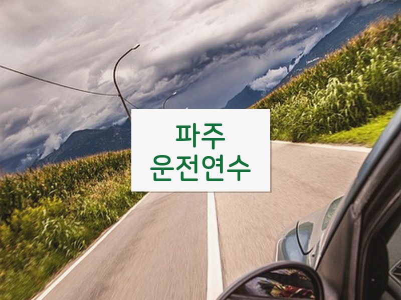파주운전연수 후기