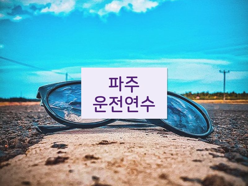 파주운전연수 후기