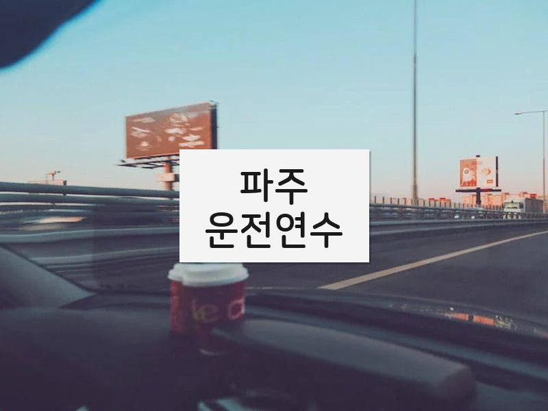 파주운전연수 후기