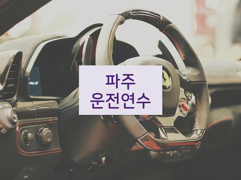 파주운전연수 후기
