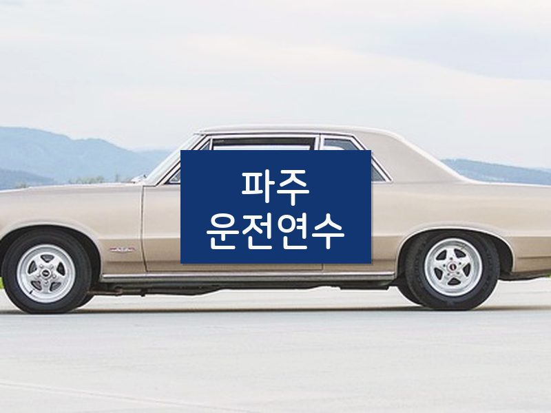 파주운전연수 후기