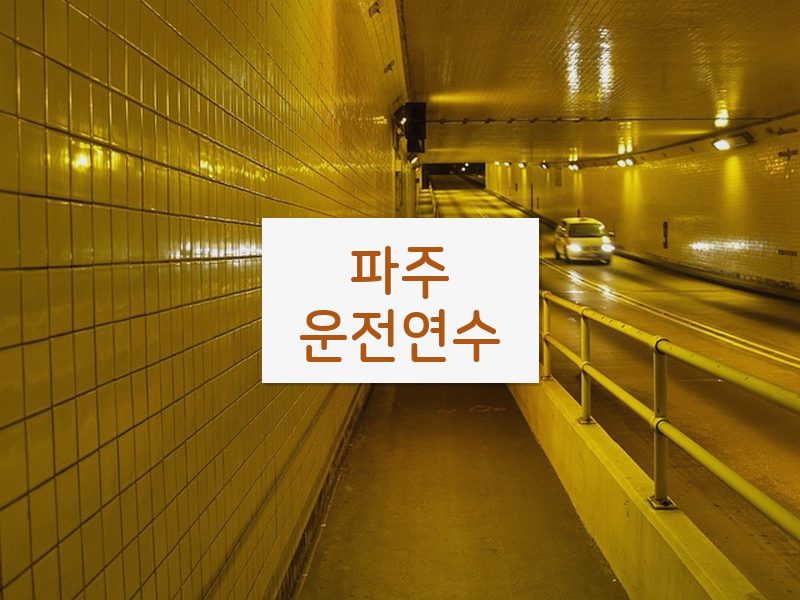 파주운전연수 후기