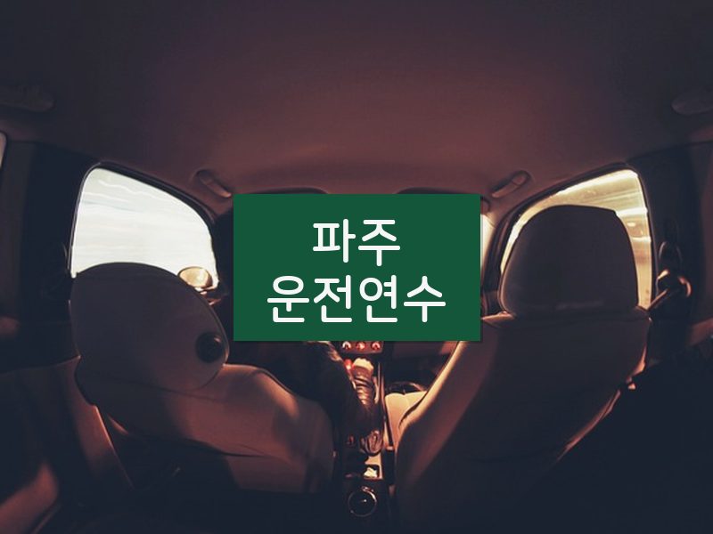 파주운전연수 후기
