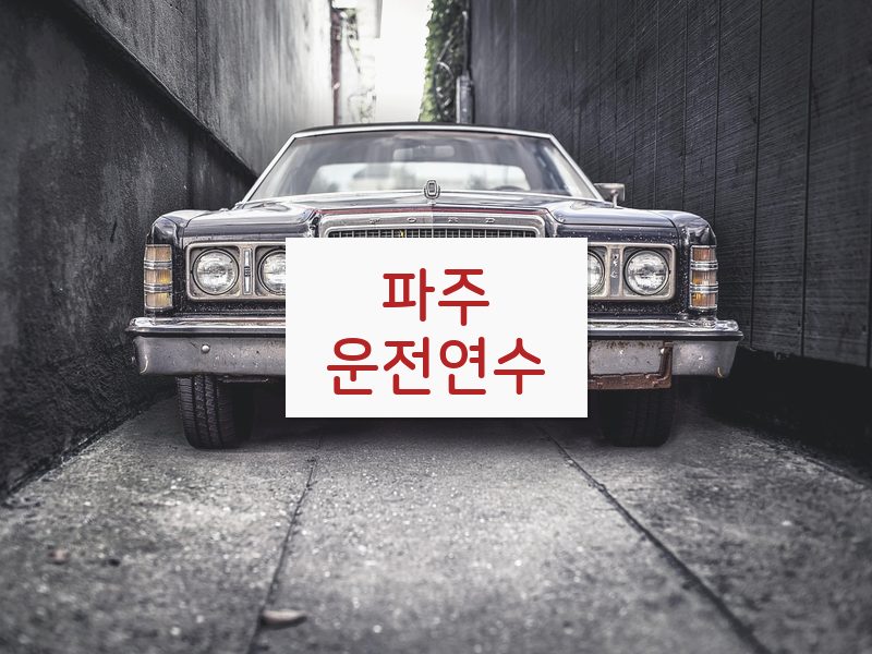 파주운전연수 후기