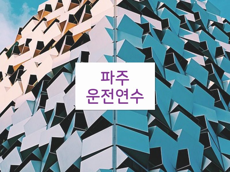 파주운전연수 후기