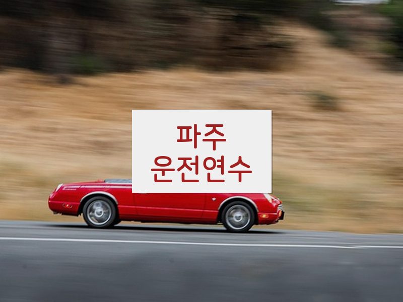 파주운전연수 후기