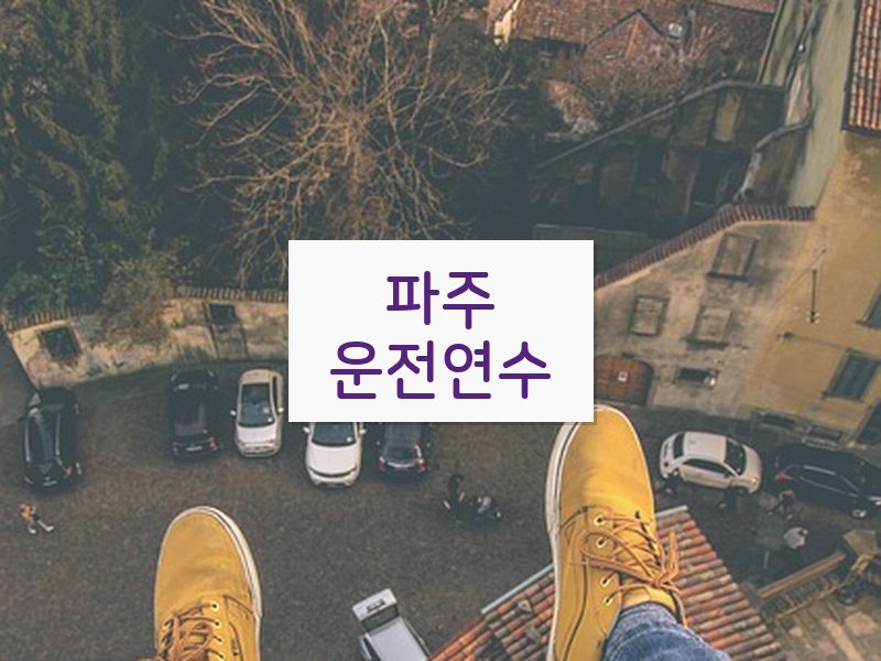 파주운전연수 후기