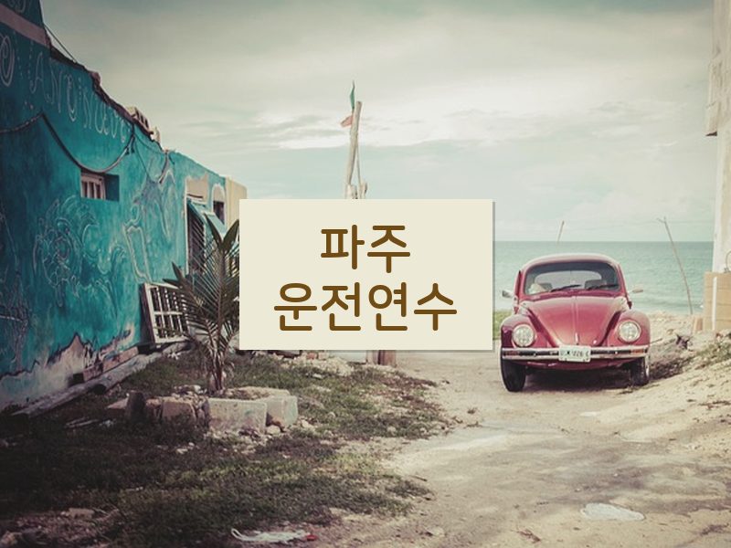 파주운전연수 후기