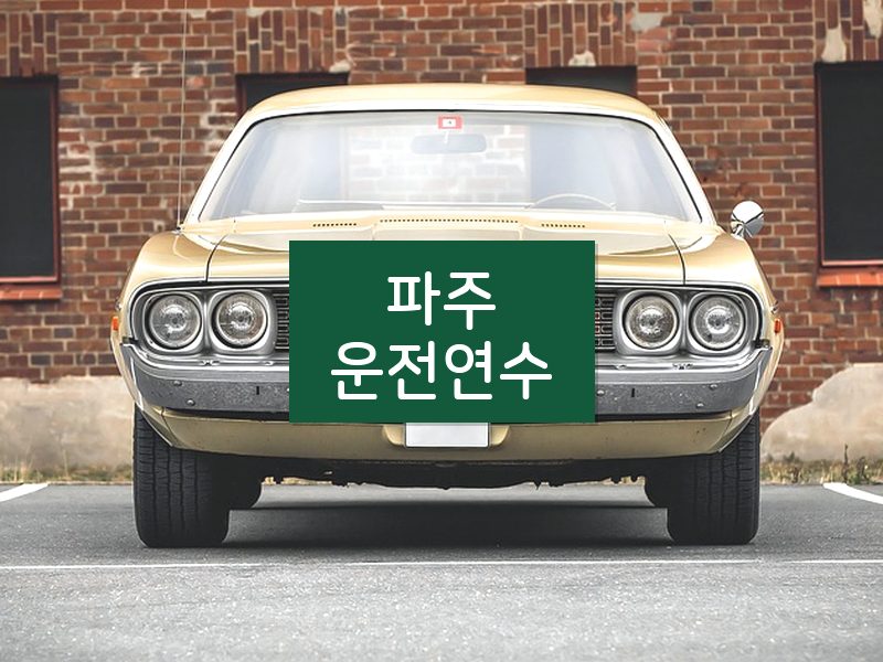 파주운전연수 후기