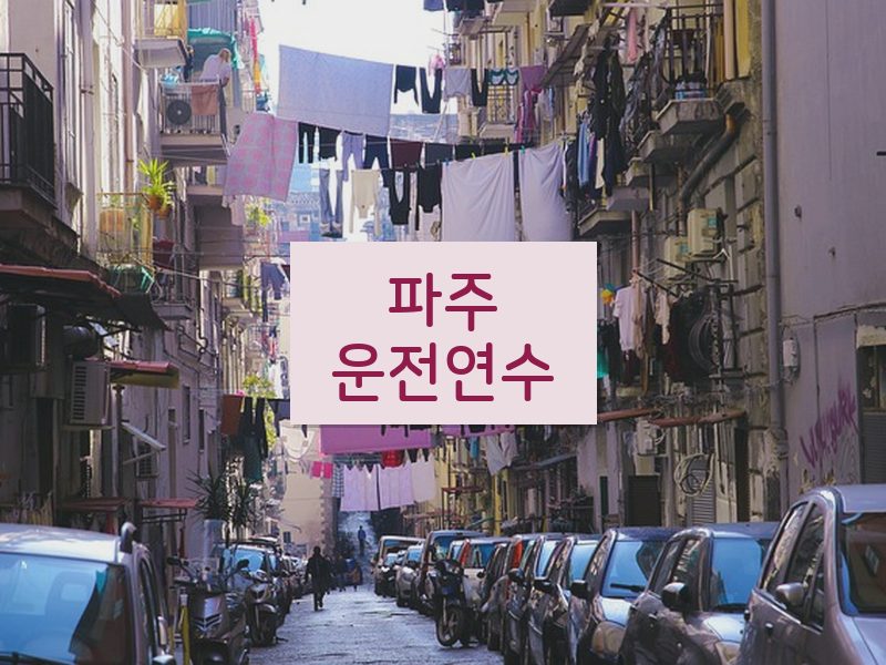 파주운전연수 후기